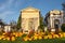 Pere Lachaise cemetery Chapel Flowers Blue sky Paris