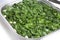 Perfect baby spinach greens with garlic