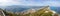 Perfect background panoramic view on top of the Rock of Gibraltar, the Atlantic Ocean, the Strait of Gibraltar and the city