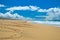 Perfect blu sky in hawaian beach