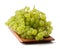 Perfect bunch of white grapes