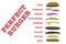 Perfect burger assembly retro style illustration