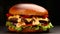 Perfect burger classic burger american cheeseburger