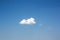 Perfect cloud in a clear blue sky
