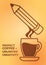 Perfect coffee is unlimited creativity design. Vector illustration decorative design