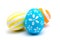 Perfect colorful handmade easter eggs isolated