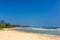 The perfect deserted oceanfront beach on the island