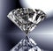 Perfect diamond isolated on shiny background with clipping path