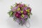 Perfect flower arrangement Rose, Chrysanthemum, Eustoma, Lavender