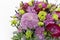 Perfect flower arrangement Rose, Chrysanthemum, Eustoma, Lavender