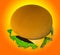 The perfect hamburger 3D render