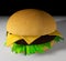 The perfect hamburger 3D render