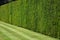 Perfect hedge and lawn