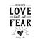 Perfect Love Casts out Fear Emblem