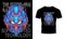 Perfect Mecha Robot Head Illustration T-Shirt Design for Your Merchandis