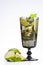 Perfect Mojito drink on white background