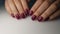 Perfect nails wine color