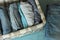 Perfect and neatly setting of clothes. Linen drawer organization solution. Perfectionist