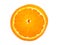 Perfect orange fruit isolated on the white background
