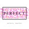 Perfect. Perfectly imperfect. Leopard skin pattern print. Slogan vector illustration. Design print for t-shirt