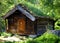 The perfect place for some reflection. A cabin in the middle of the woods.