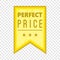 Perfect price pennant icon, cartoon style