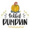 Perfect pumpkin. Hand drawn vector illustration. Autumn color poster. Good for scrap booking, posters, greeting cards, banners, te