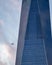 A perfect shoot for a plane flying through one World Trade Center memorial building