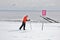 Perfect skiing after snowstorm in new york