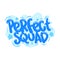 perfect squad quote text typography design graphic vector illustration