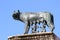 Perfect statue of CAPITOLINE WOLF with the twins Romulus and Rem