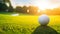 Perfect Summer Day at the Golf Course with Sharp Landscape Details and Dreamy Silhouette