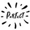 Perfect Typography lettering calligraphy doodle cartoon text for banner. Hand drawn T-shirt print design, social media banner,