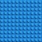 Perfect vector lego background of closeup plastic gloss construction lego block. Blue.