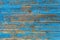 Perfect  vintage background: close up on a wood painted blue