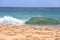Perfect waves, Cacimba beach, Fernando de Noronha island, Brazil