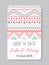 Perfect wedding template with doodles tribal theme