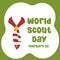 The perfect World Scout Day vector design for a celebration