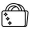 Perfectionism bag icon, outline style