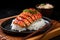 Perfectly Cooked Lobster Tail on Sushi Rice