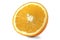 Perfectly retouched sliced orange isolated on the white background with clipping path. Lets see what happens: One of the best isol