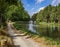 Perfectly scenic on the Canal du Midi in Aude, Languedoc-Roussillon