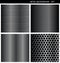 Perforated metal background set