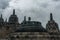 The perforated stupas on the top of the Borobudur Temple, Yogyakarta, Indonesia