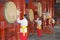 Performance inside the famous drum tower in Beijing, China