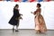 The performance of promoters and dancers of the ensemble of historical costume and dance Rameau\'s Nephews.