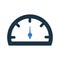 Performance, speedometer icon. Simple editable vector design isolated on a white background