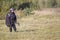 Performances on paragliding.Paraglider paratrooper prepare to fly