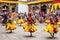 Performer at Jakar Dzong traditional culture festival in Bumthang, Bhutan