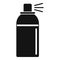 Perfume aerosol deodorant icon, simple style